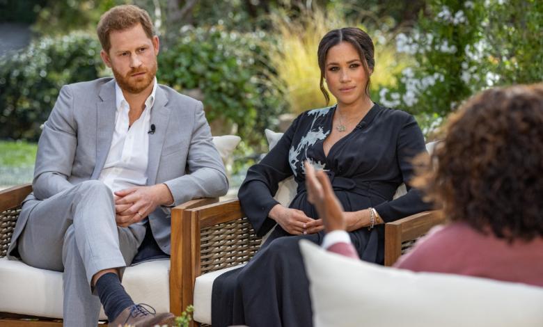 Meghan Markle y Harry en entrevista con Oprah Winfrey