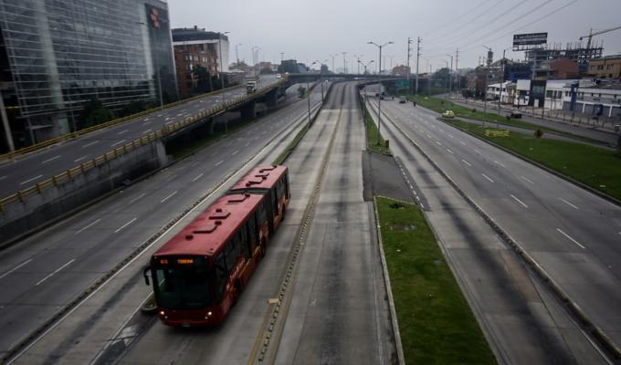 Simulacro de aislamiento en Bogotá