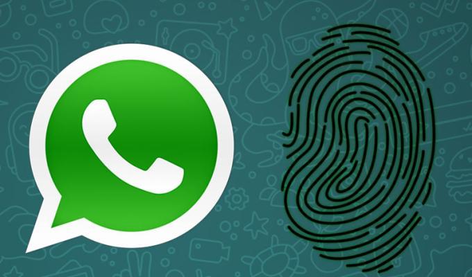 WhatsApp tiene bloqueo con huella digital