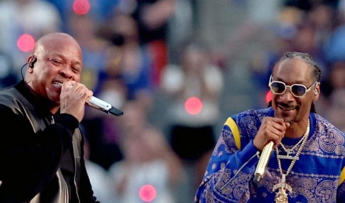 Dr Dre y Snoop Dogg Super Bowl