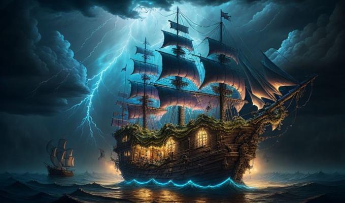 La maldición del 'Holandés Errante': un buque fantasma que es el terror del mar