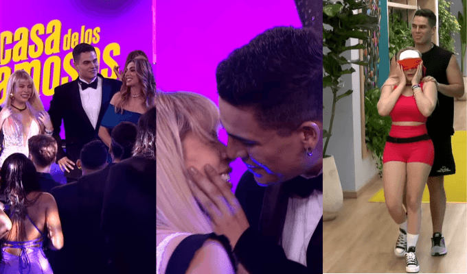 Ornella Sierra y Miguel Bueno se besan en 'La casa de los famosos Colombia'