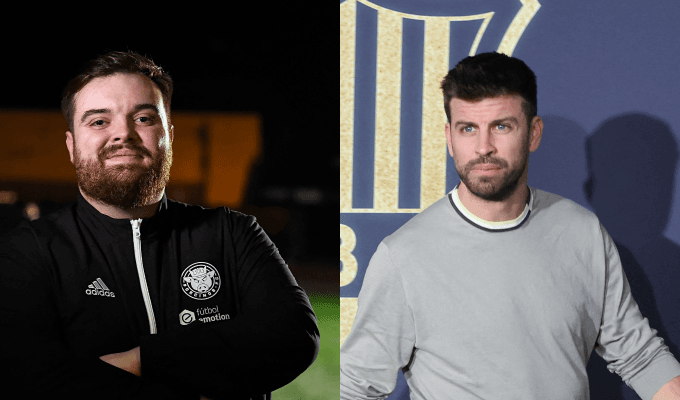 Ibai llanos y Gerard Piqué