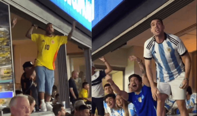 Maluma en la final de la Copa América