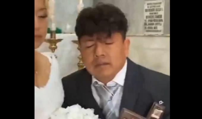 Un novio mexicano llegó bajo los efectos del alcohol a su propia boda. 