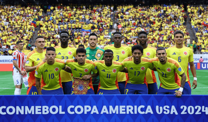 Futbolistas de la Selección Colombia en la Copa América 2024