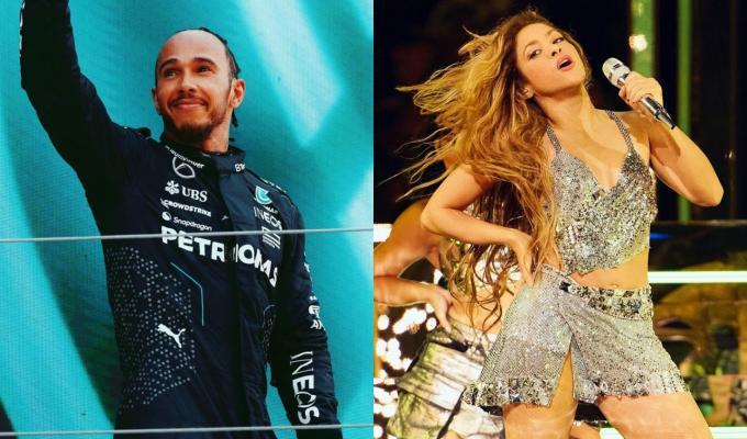 Lewis Hamilton y Shakira