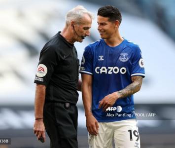 James Rodríguez en el Everton