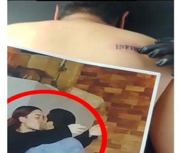 Mujer engañada le hace tatuarse a su expareja