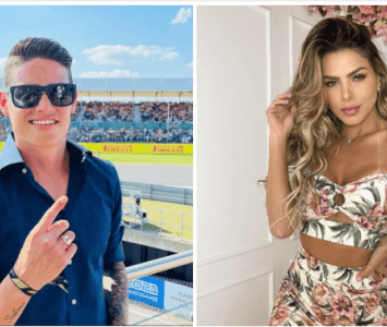 James Rodríguez y Ericka Schneider 