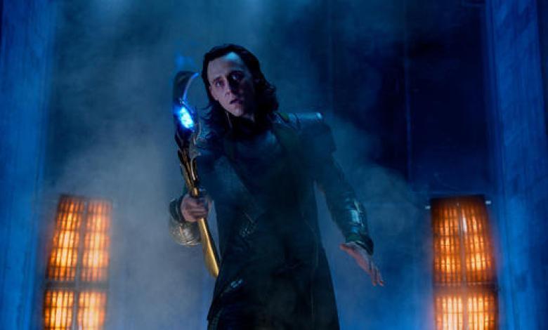 Tom Hiddleston como Loki en 'Avengers'